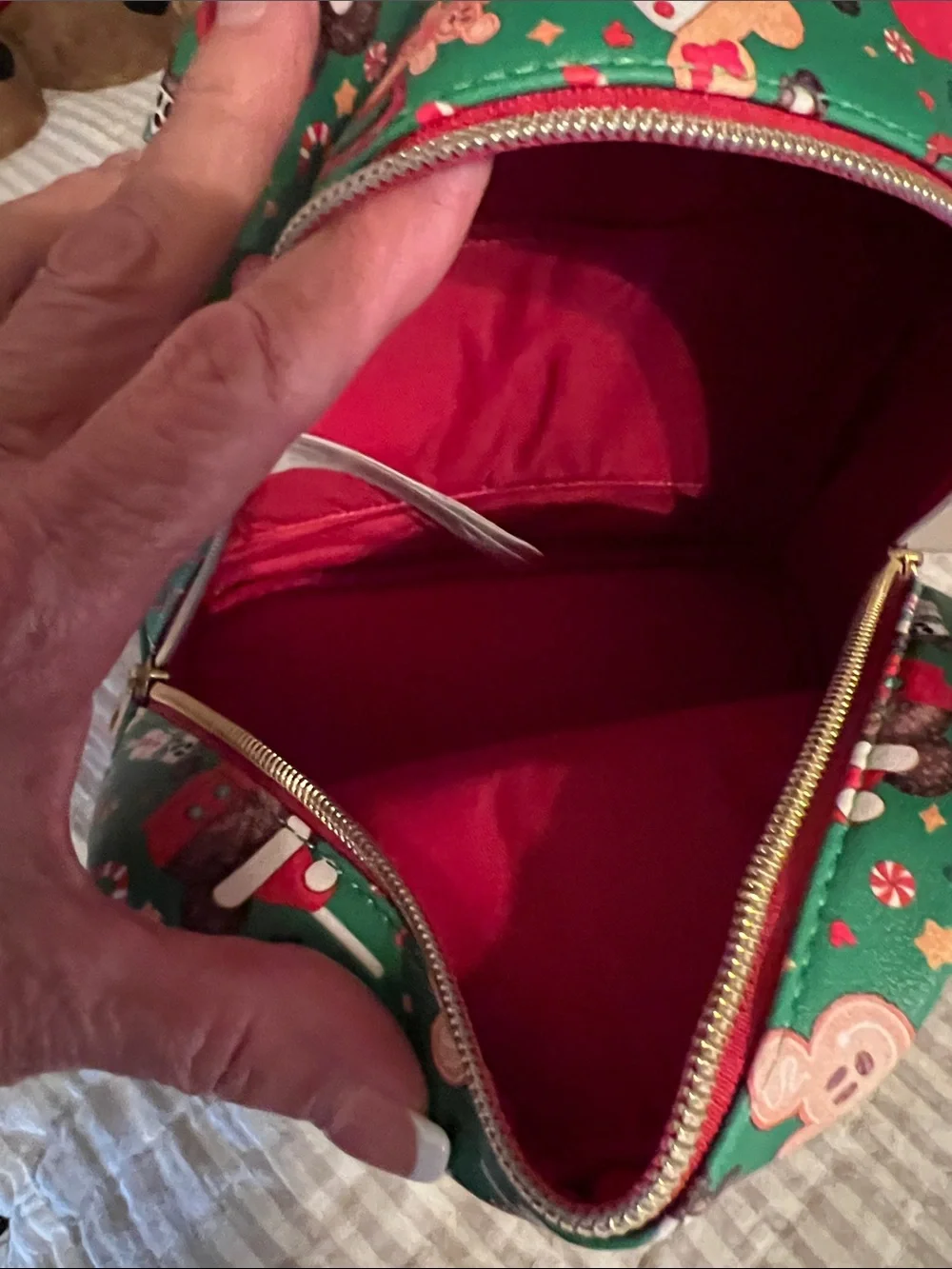 Disney Loungefly Mickey Candy Holiday Treat Bag NWT